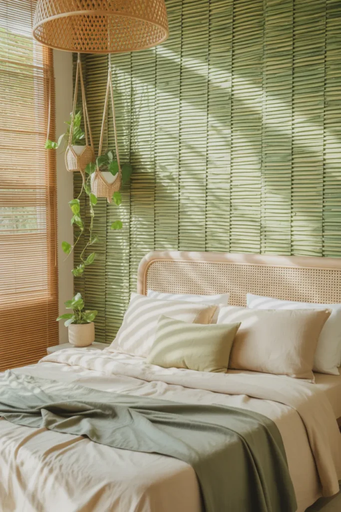 textured wallpaper bedroom