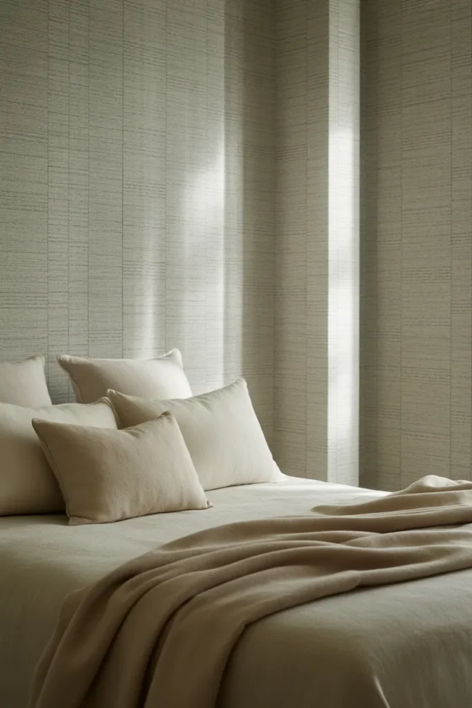 textured wallpaper bedroom