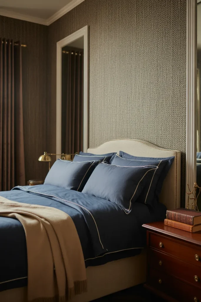 textured wallpaper bedroom