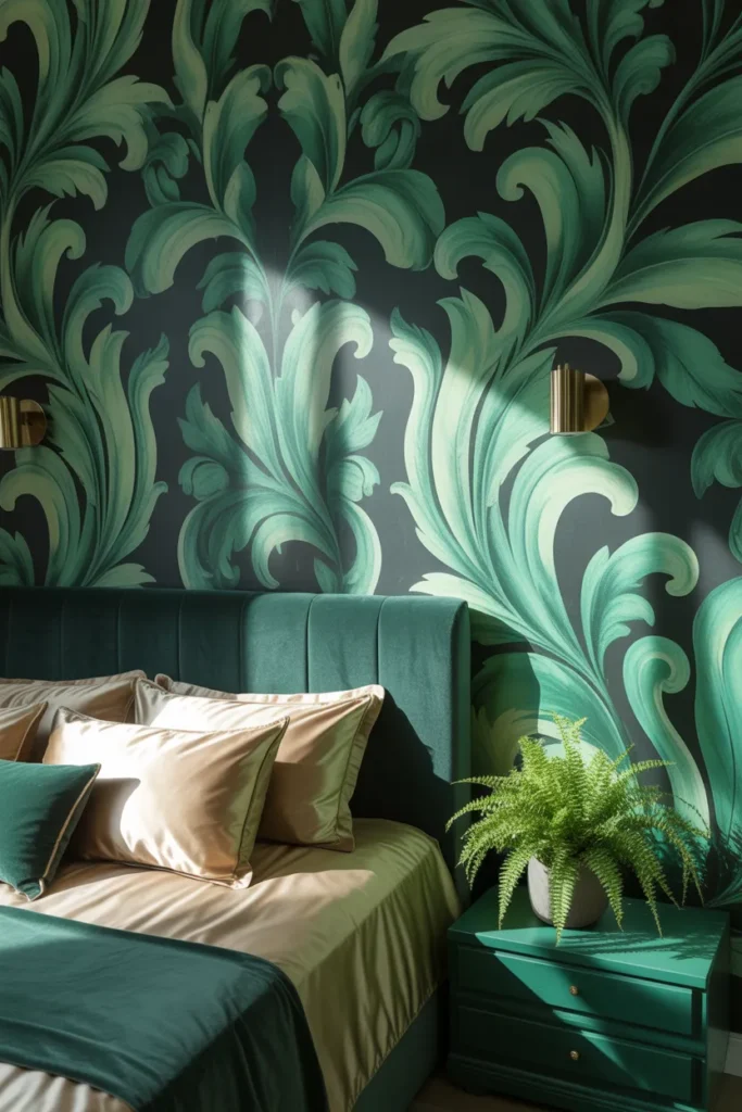 william morris wallpaper bedroom
