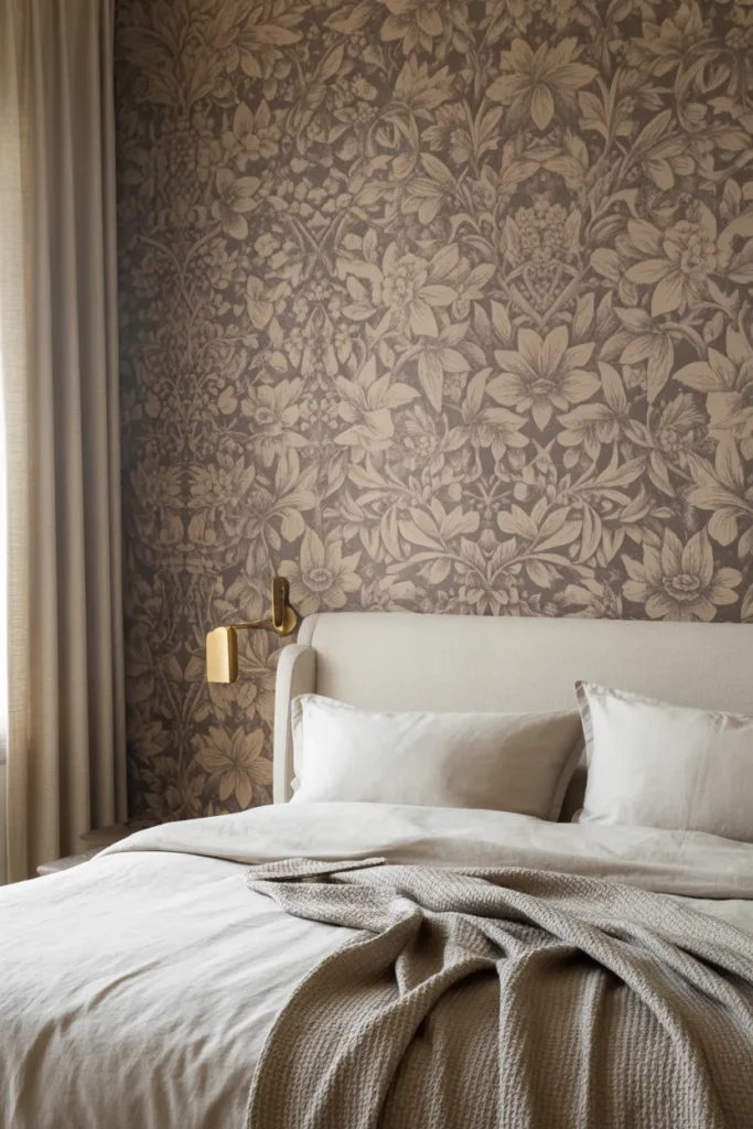 william morris wallpaper bedroom