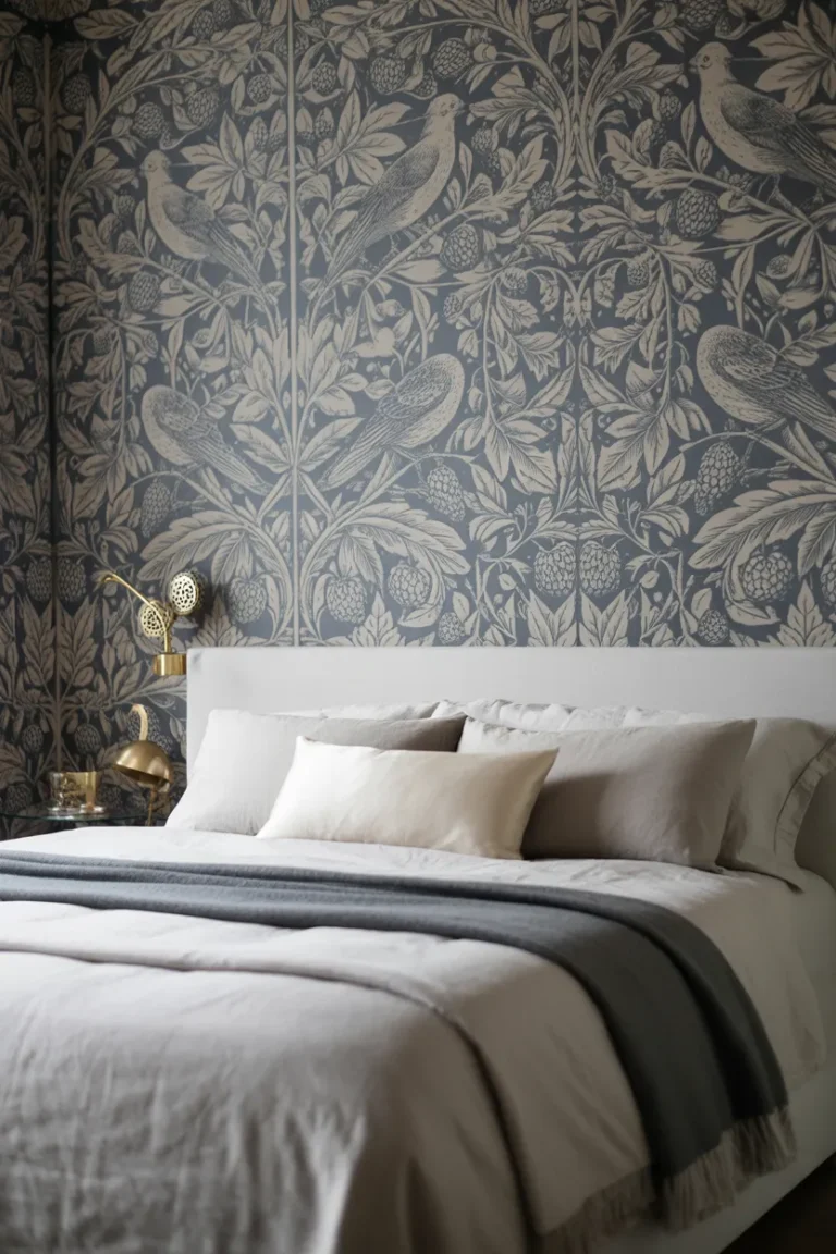 15 William Morris Wallpaper Bedroom Ideas That Will Make Your Room Feel Like a Timeless Masterpiece 😍✨