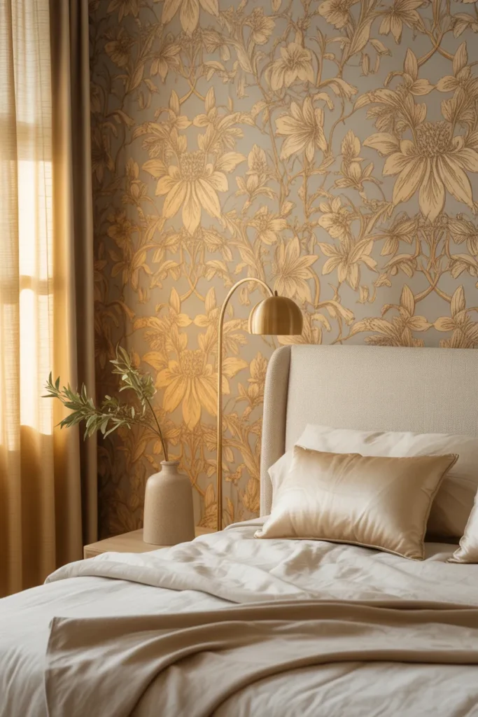 william morris wallpaper bedroom