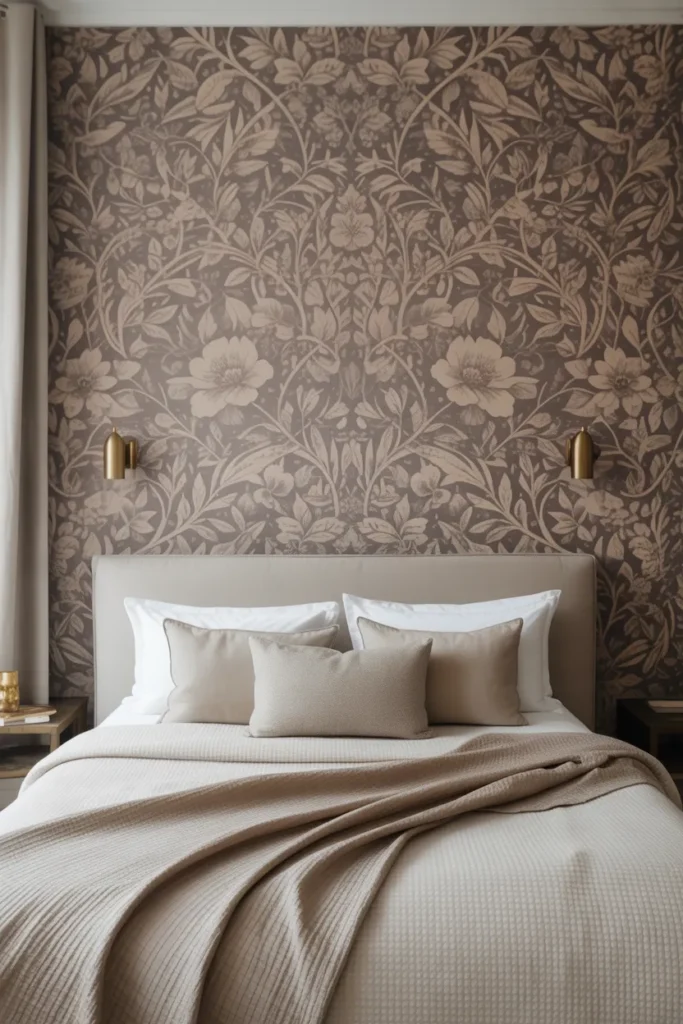 william morris wallpaper bedroom