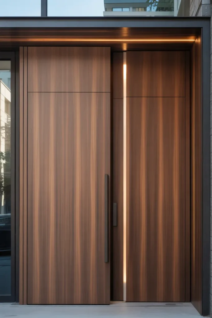 wooden main double door design