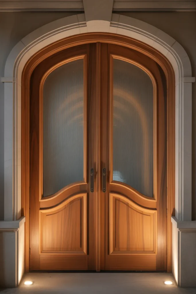 wooden main double door design