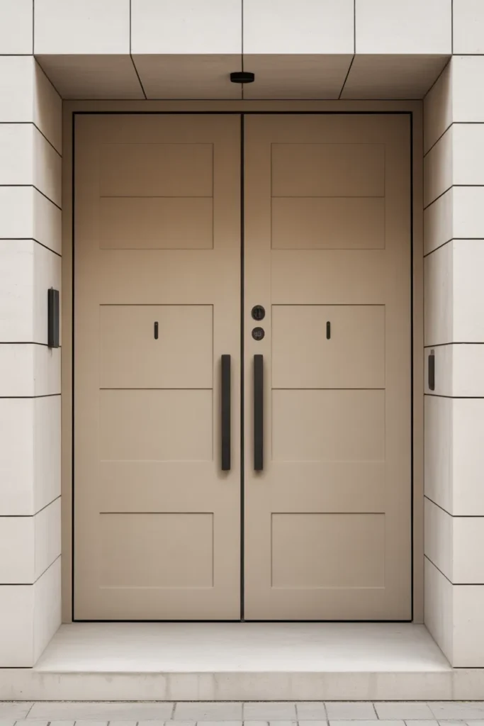 wooden main double door design