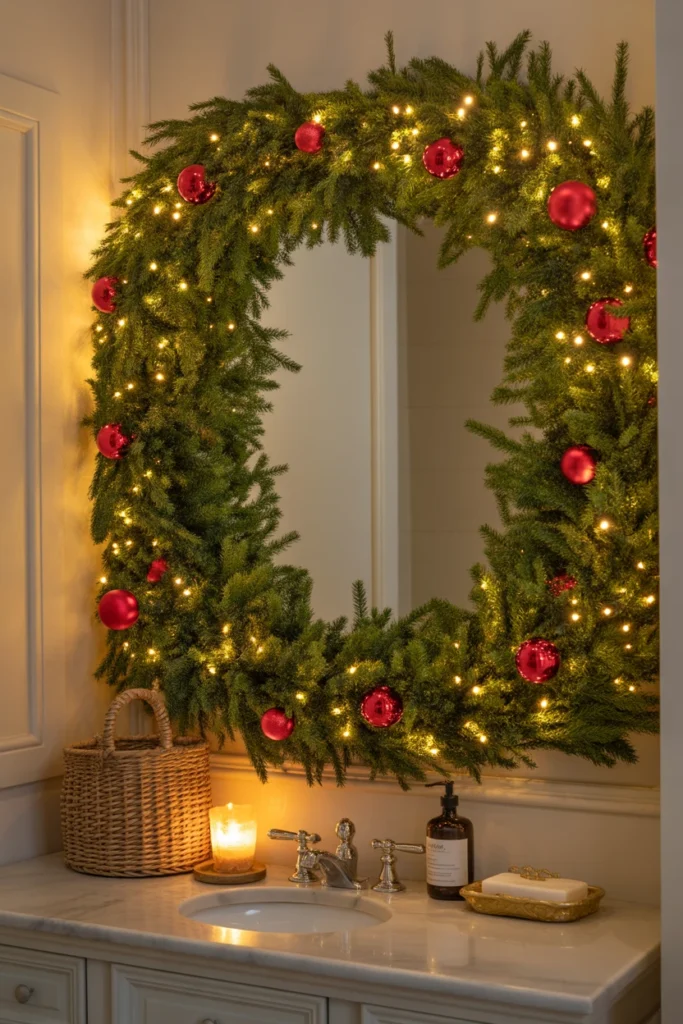 bathroom christmas decor ideas