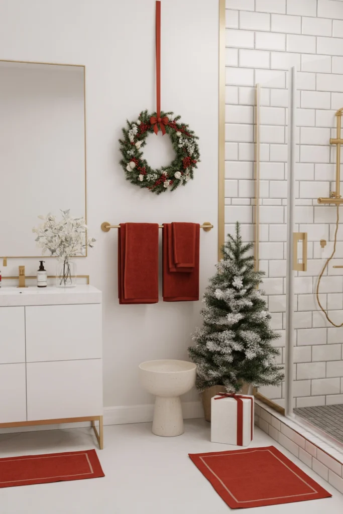 bathroom christmas decor ideas