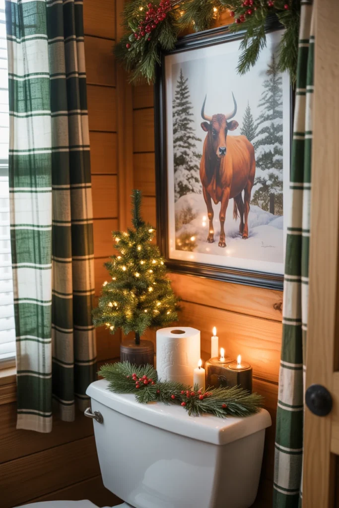 bathroom christmas decor ideas