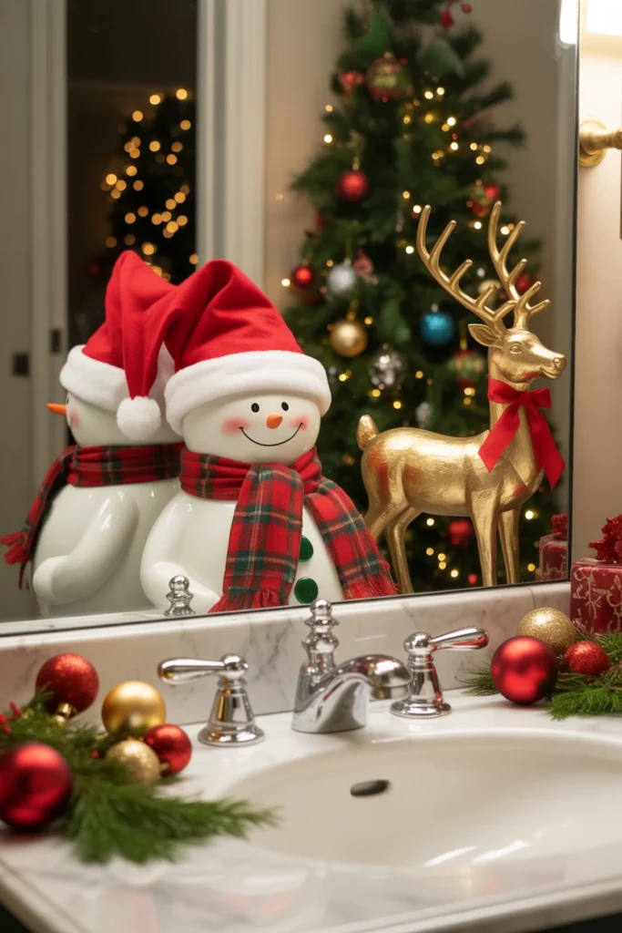 bathroom christmas decor ideas