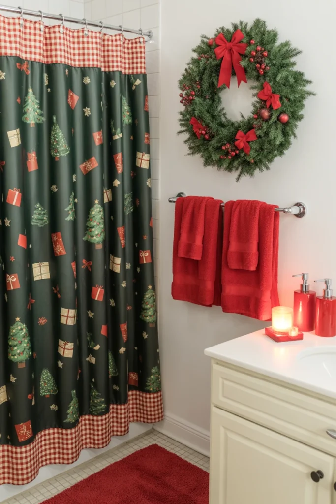 bathroom christmas decor ideas