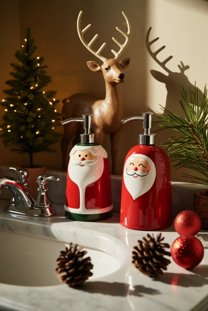 bathroom christmas decor ideas