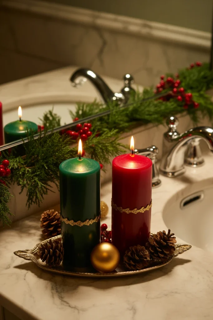 bathroom christmas decor ideas