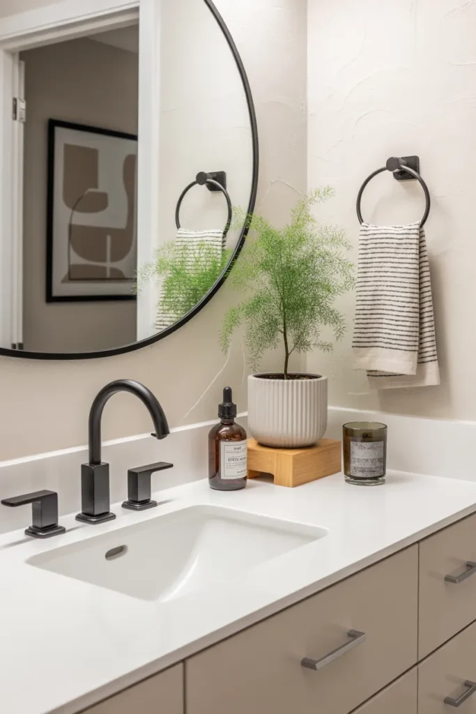 bathroom counter decor ideas