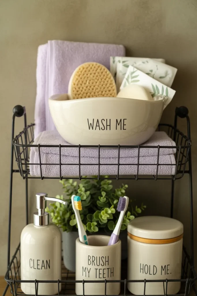 bathroom counter decor ideas