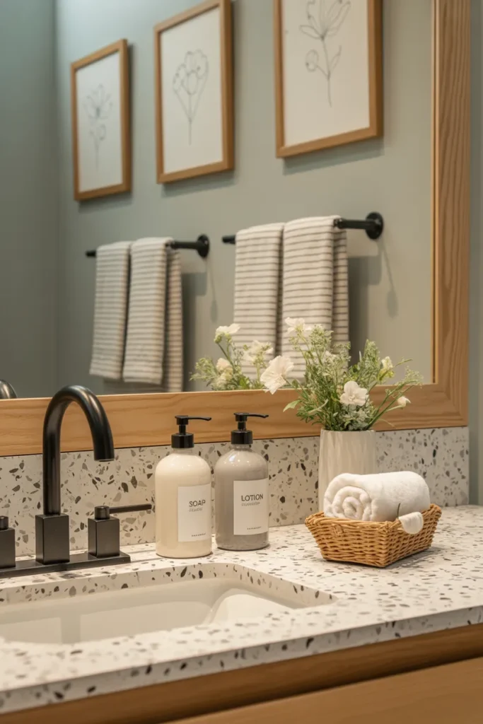 bathroom counter decor ideas