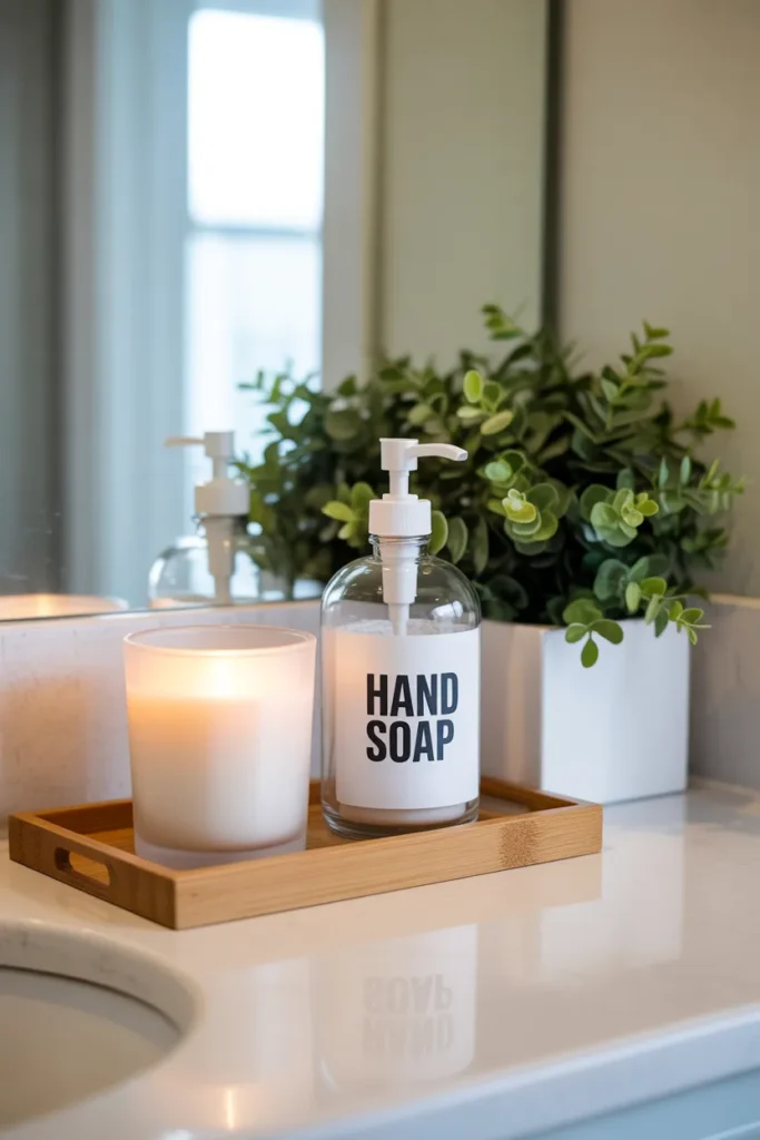 bathroom counter decor ideas