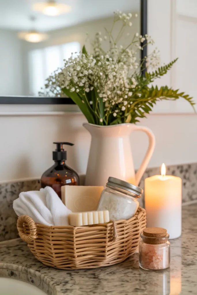 bathroom counter decor ideas