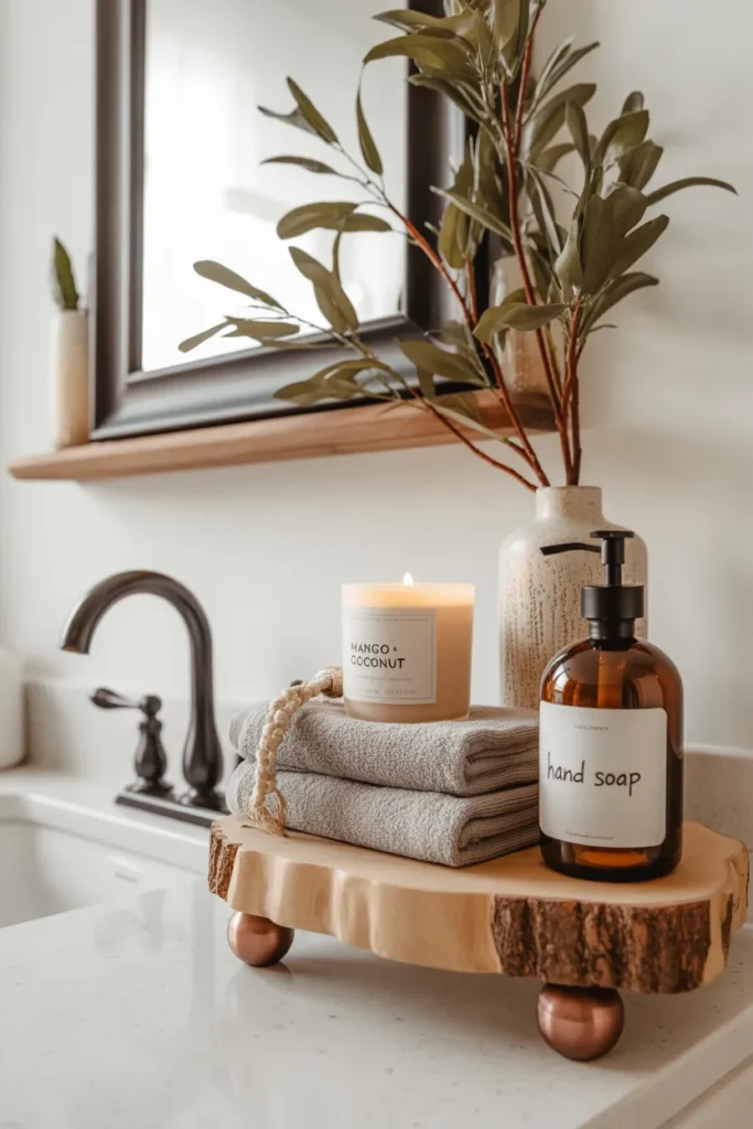 bathroom counter decor ideas