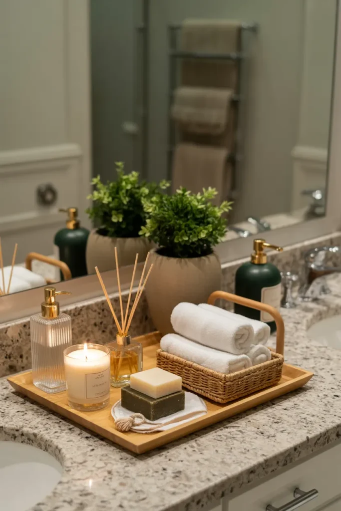 bathroom counter decor ideas
