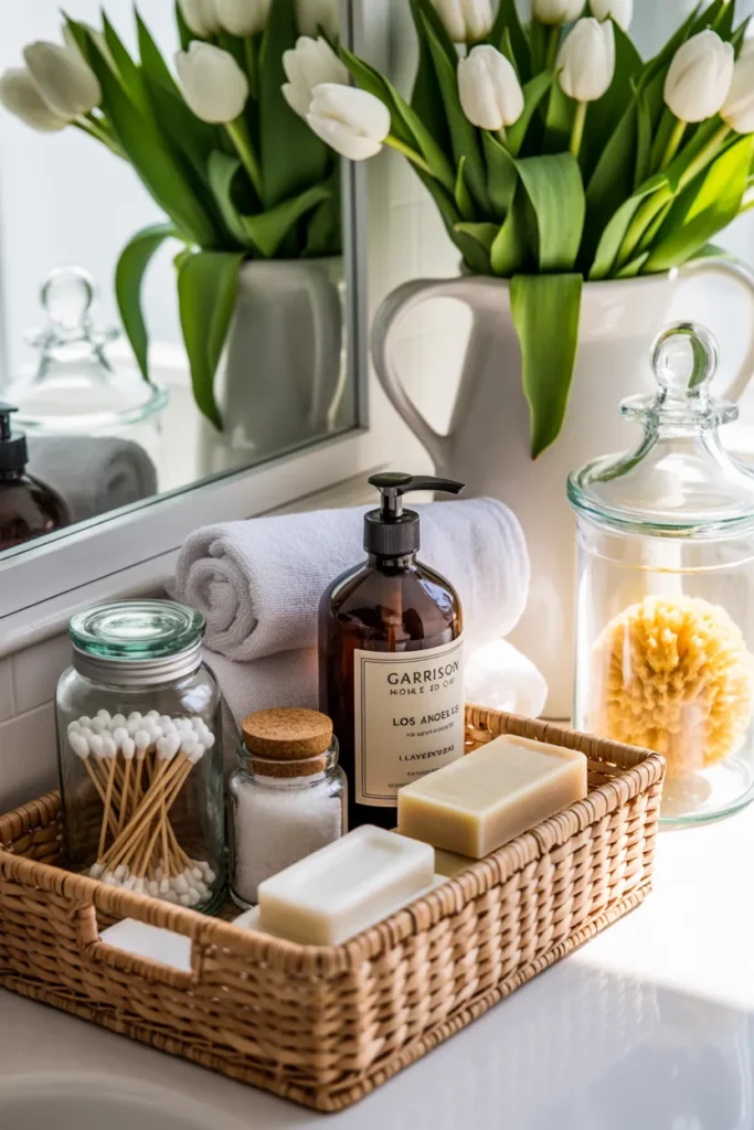 bathroom counter decor ideas