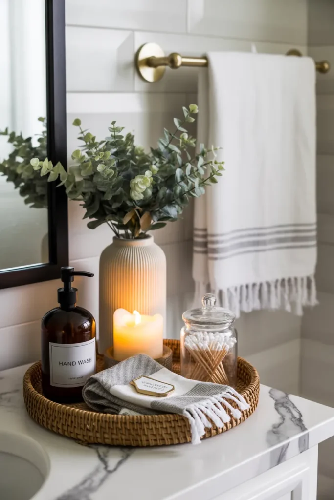 bathroom counter decor ideas