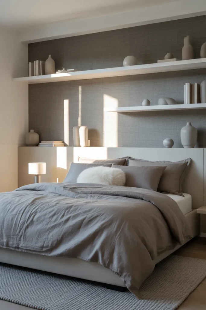 bedroom ideas white and grey