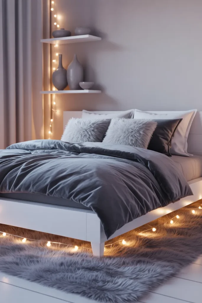 bedroom ideas white and grey