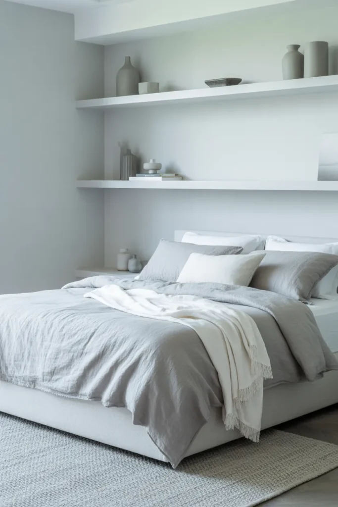 bedroom ideas white and grey