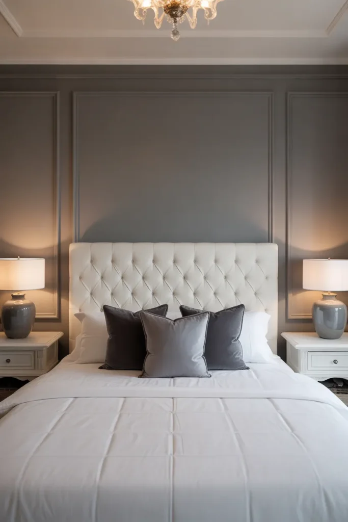 bedroom ideas white and grey