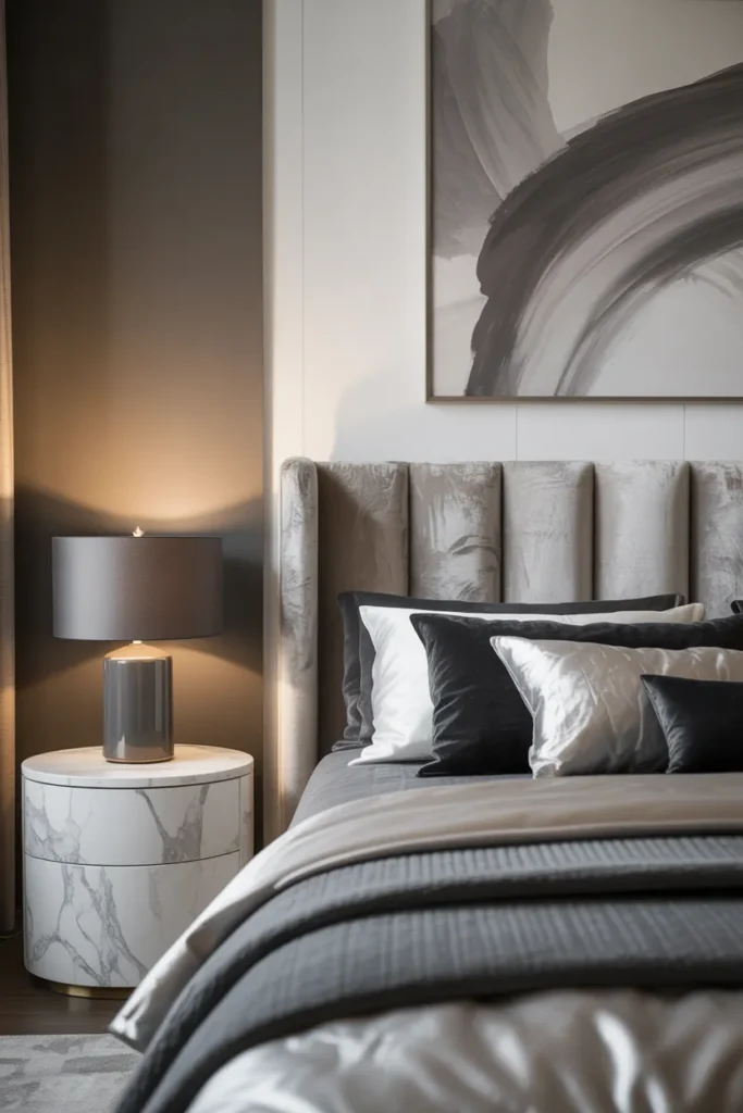 bedroom ideas white and grey