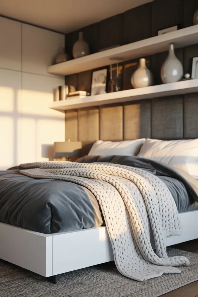 bedroom ideas white and grey