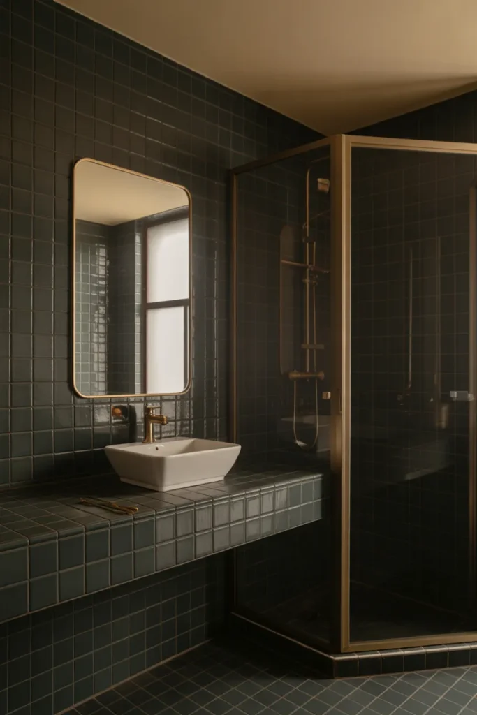 black and gold bathroom decor ideas