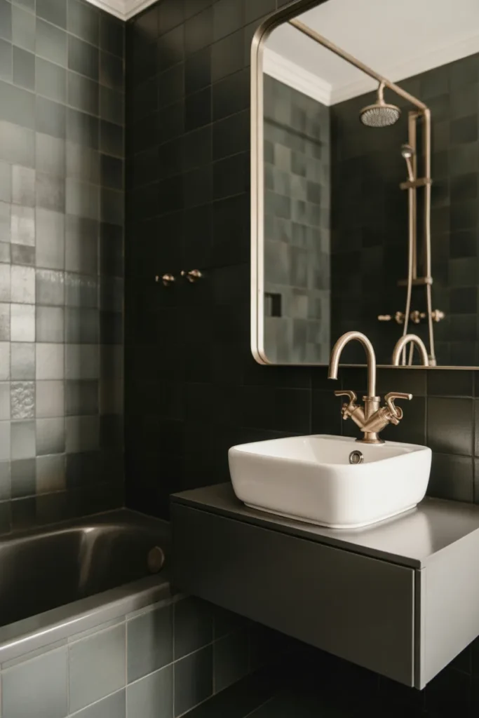 black and gold bathroom decor ideas