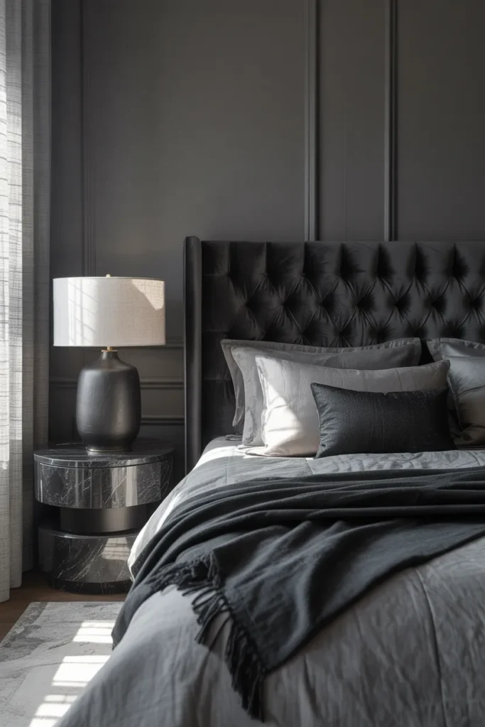black and grey bedroom ideas