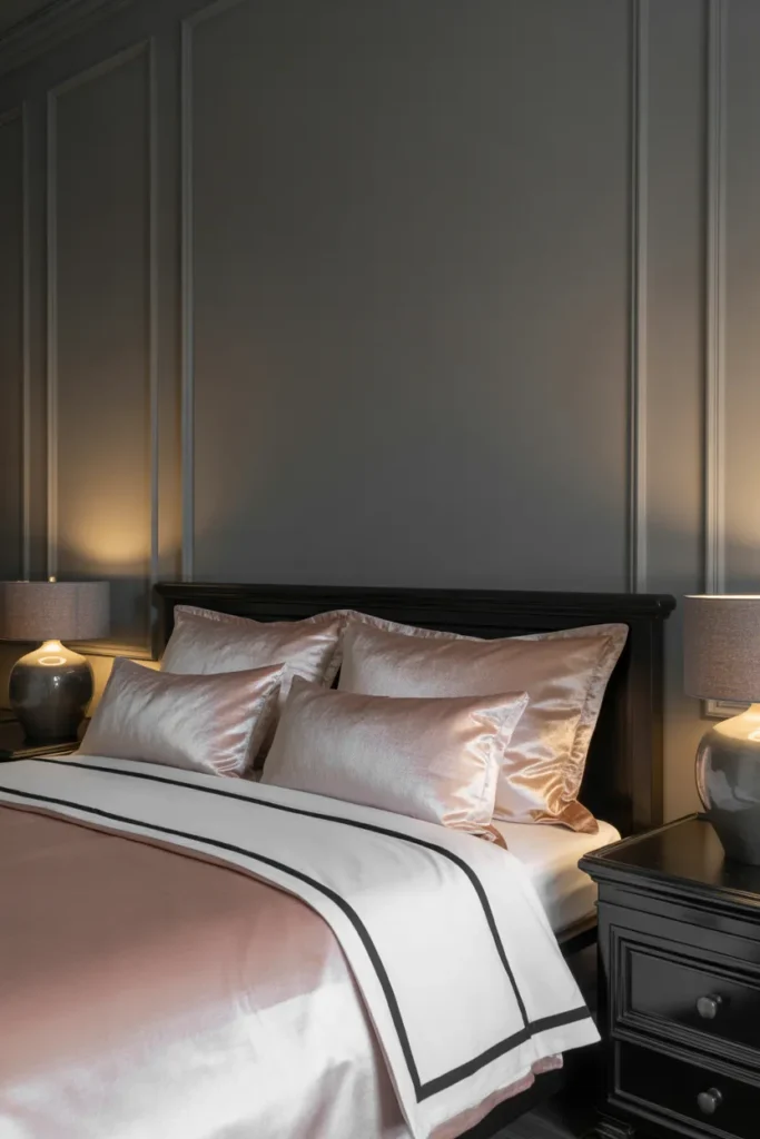 black pink and grey bedroom ideas