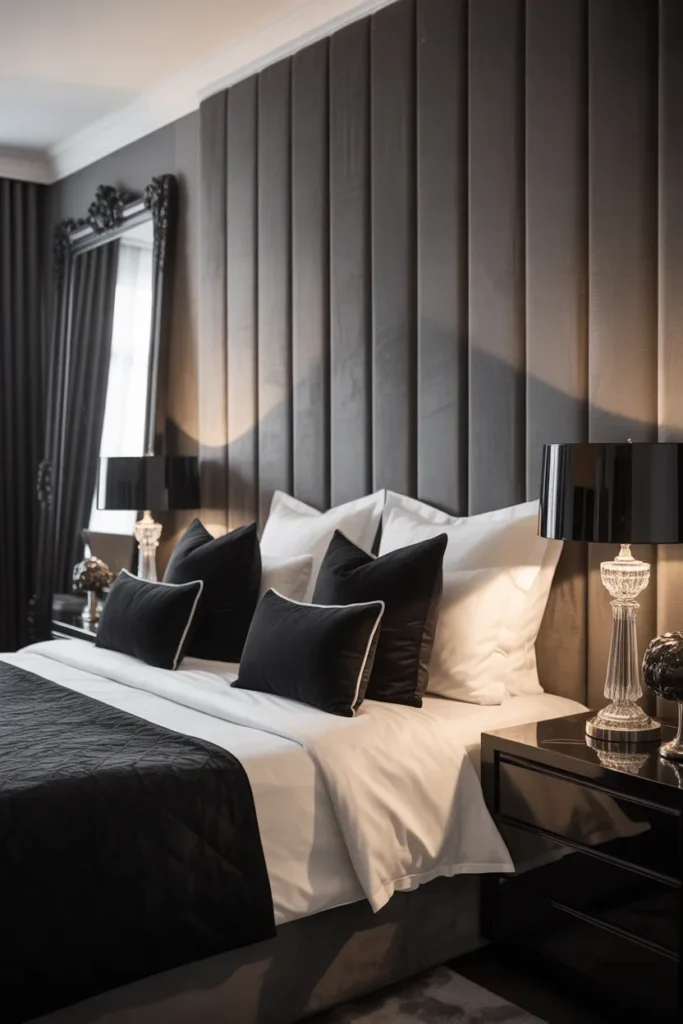 black white and grey bedroom ideas