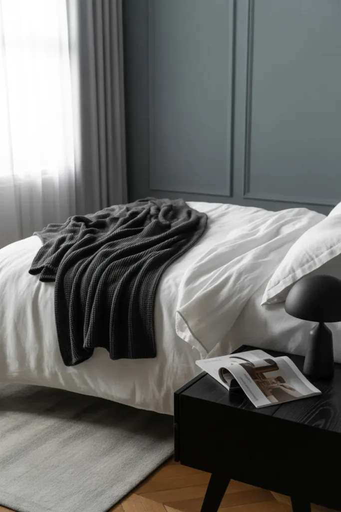 black white and grey bedroom ideas