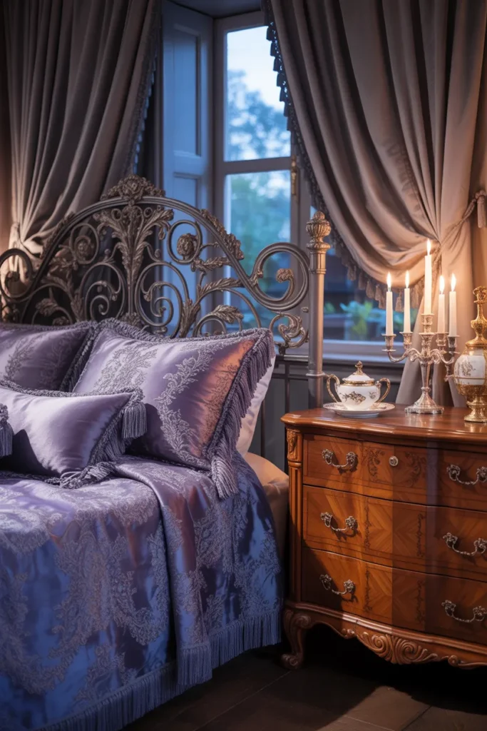 dark grey bed frame bedroom ideas