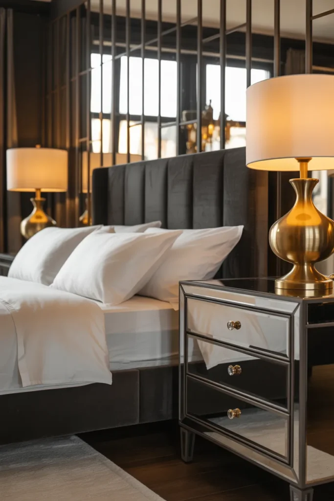 dark grey bed frame bedroom ideas