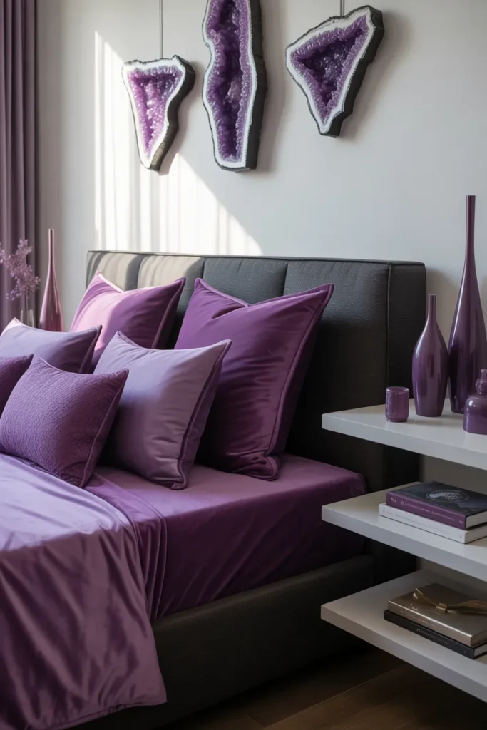 dark grey bed frame bedroom ideas