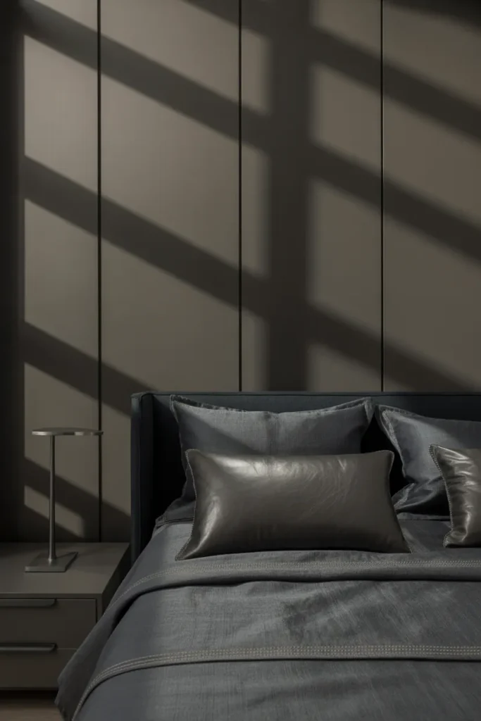 dark grey bed frame bedroom ideas