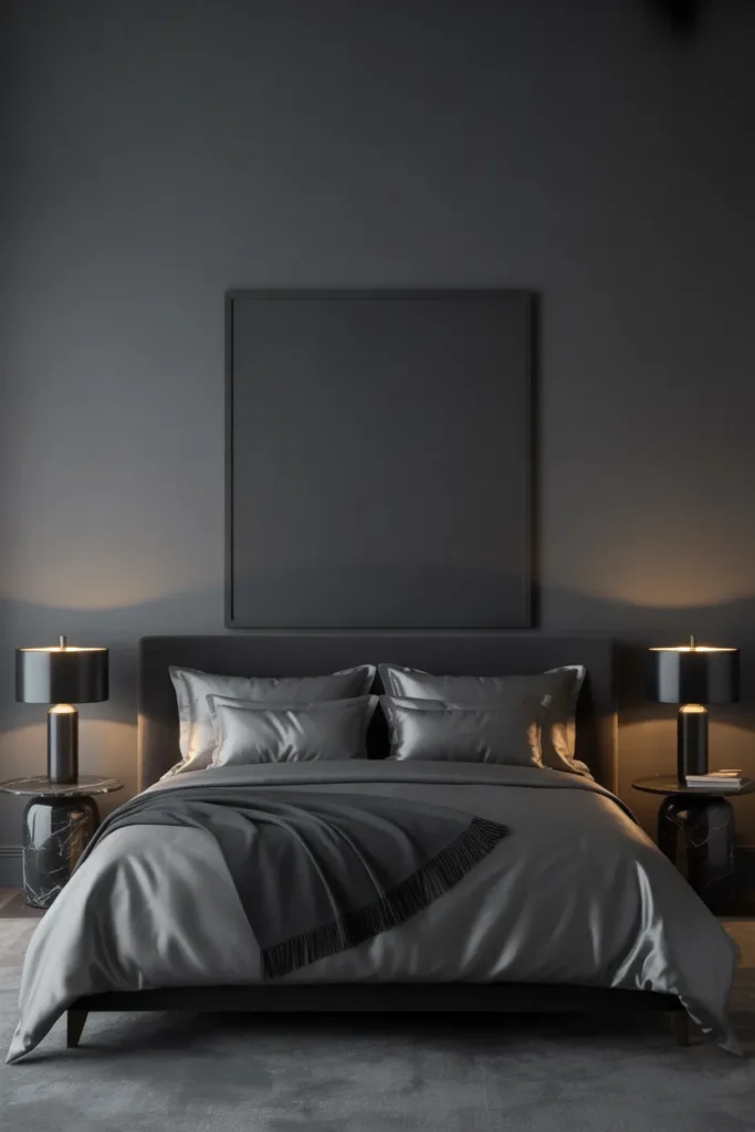 dark grey bedroom ideas