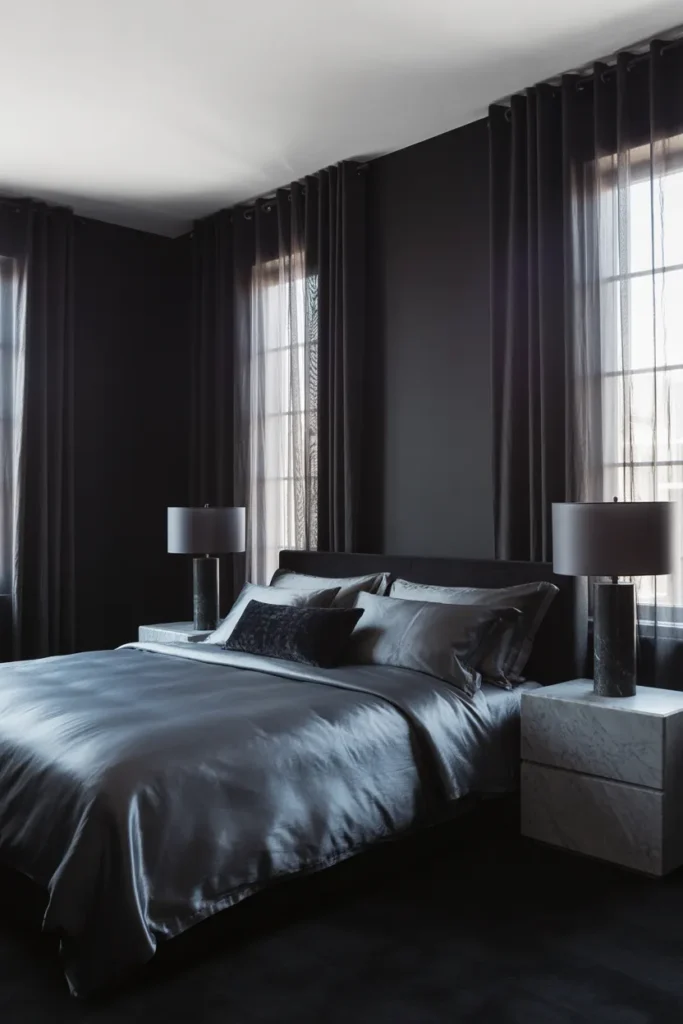 dark grey bedroom ideas