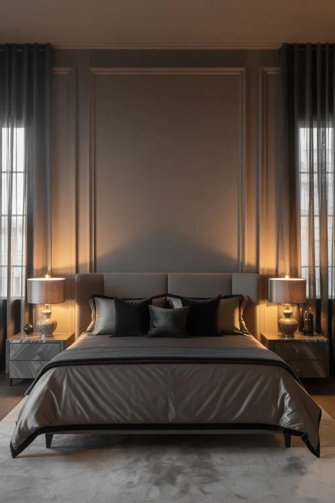 dark grey bedroom ideas