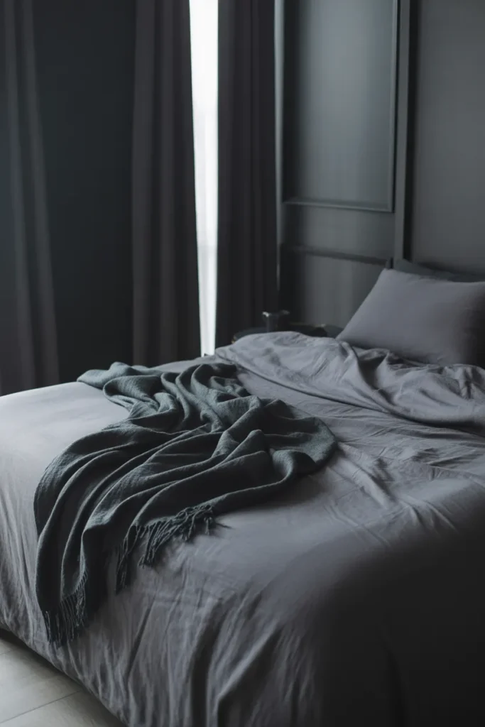 dark grey bedroom ideas