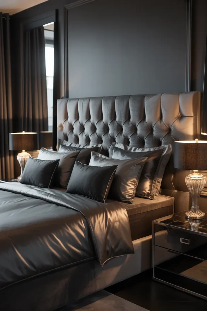 dark grey bedroom ideas