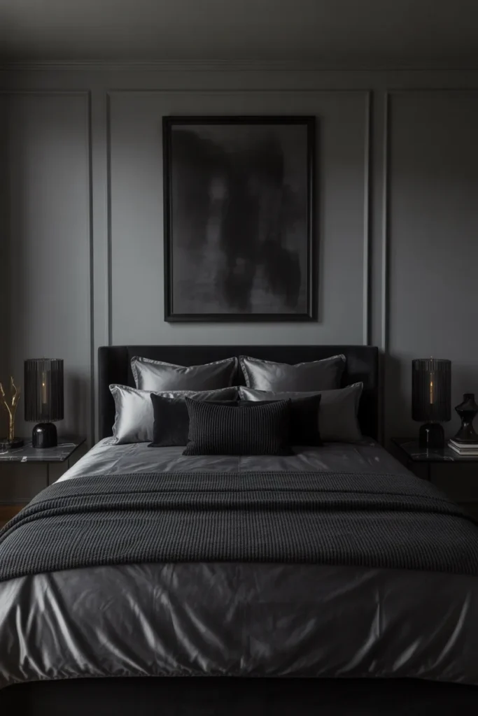 dark grey bedroom ideas