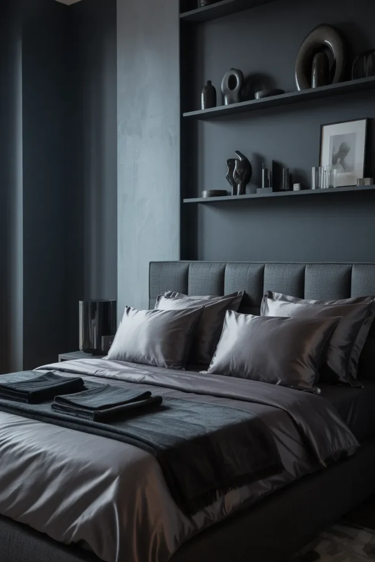 18 Dark Grey Headboard Bedroom Ideas